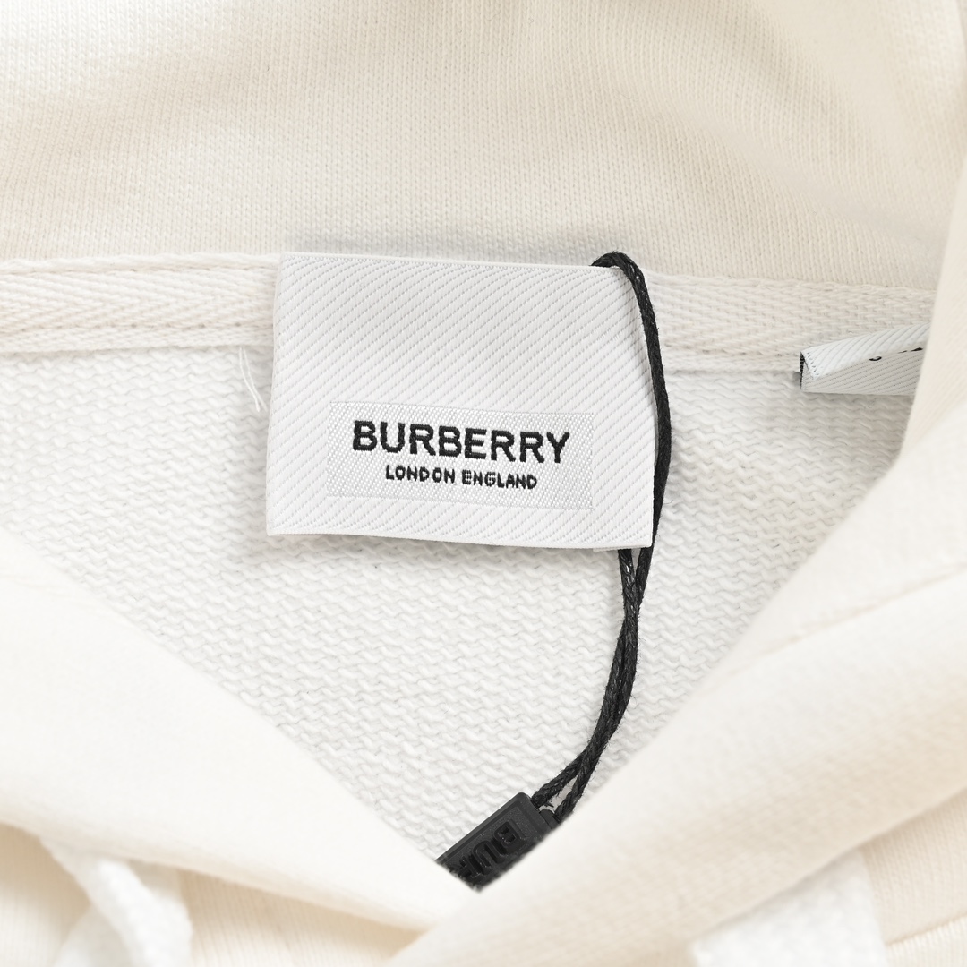 Burberry/巴宝莉 厚胶字母印花连帽卫衣