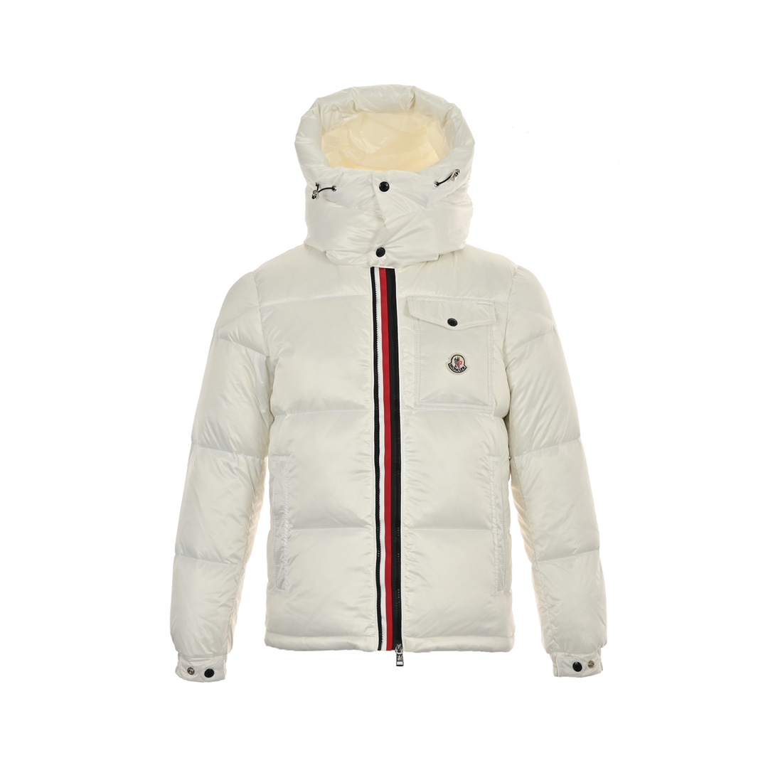 Moncler/蒙口 20Fw 口袋徽标白色彩带羽绒服