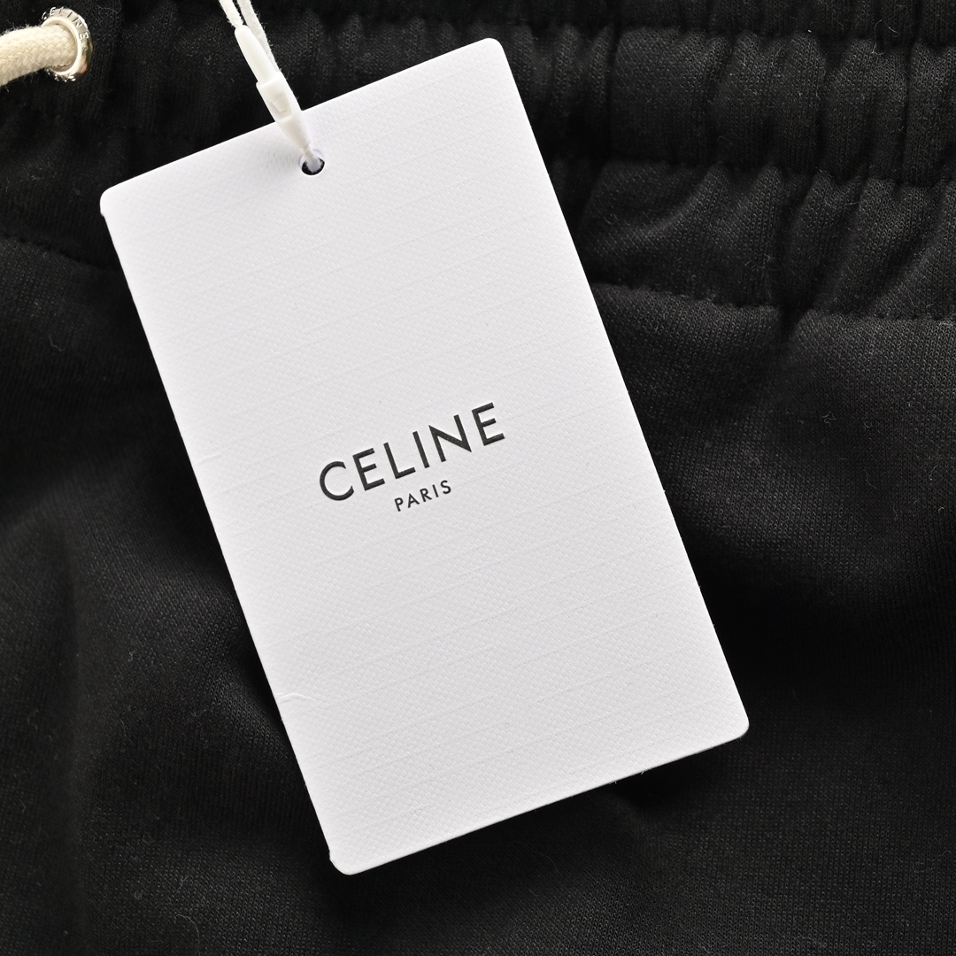 Celine/赛琳 23Fw 刺绣小标红边织带套装长裤