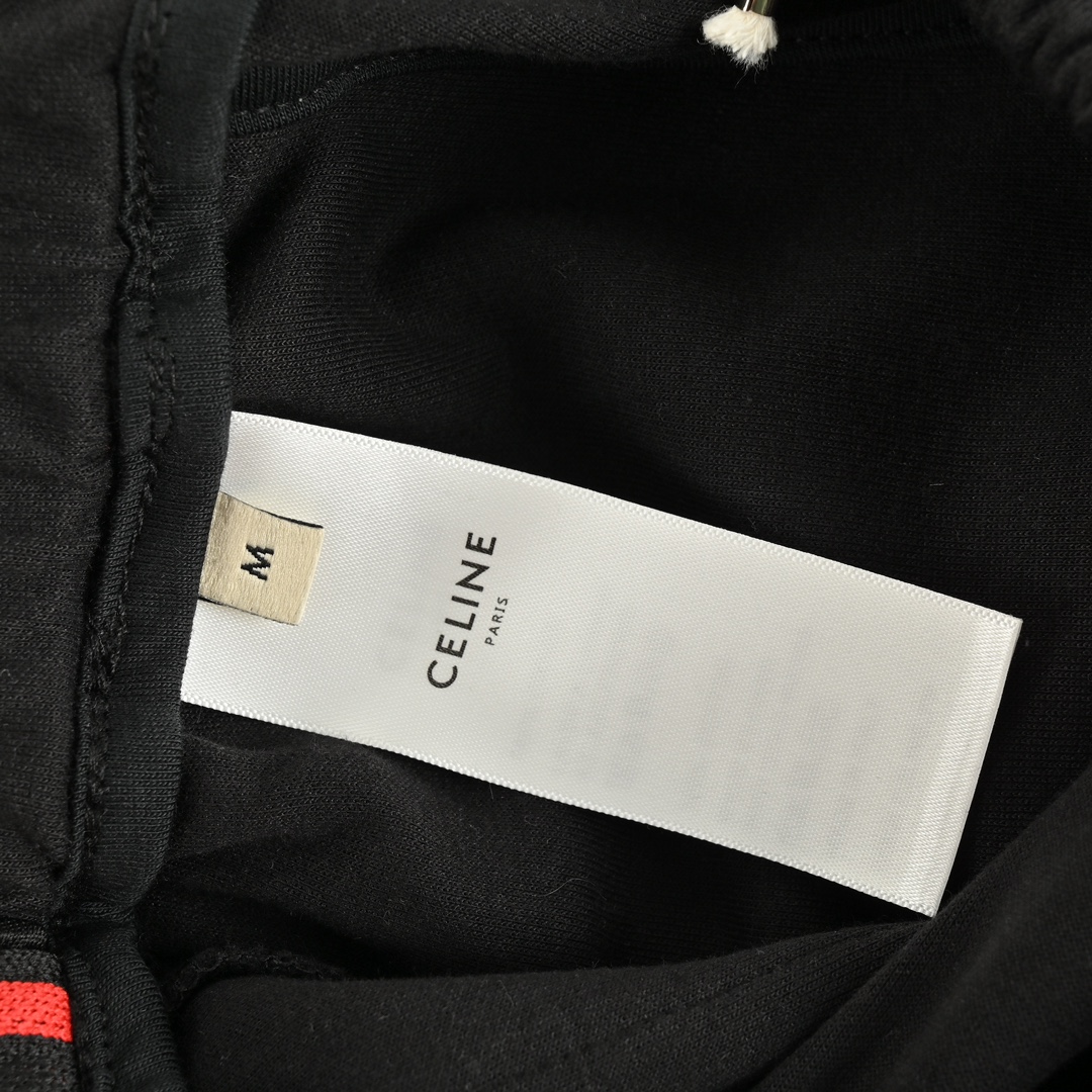 Celine/赛琳 23Fw 刺绣小标红边织带套装长裤