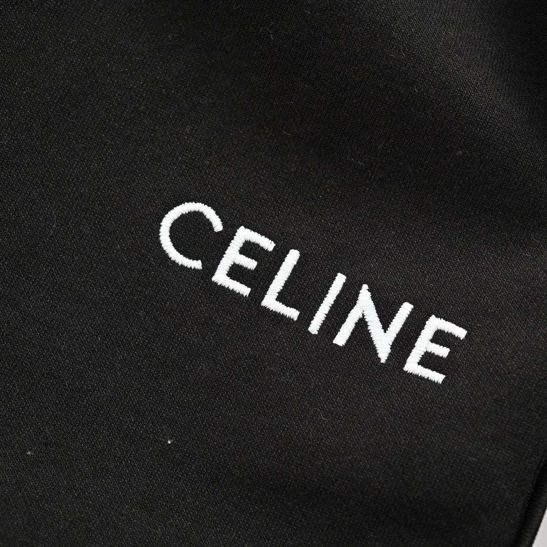 Celine/赛琳 23Fw 刺绣小标红边织带套装长裤