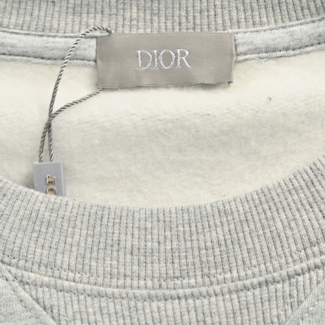 Dior/迪奥 22Fw 银标刺绣logo圆领卫衣