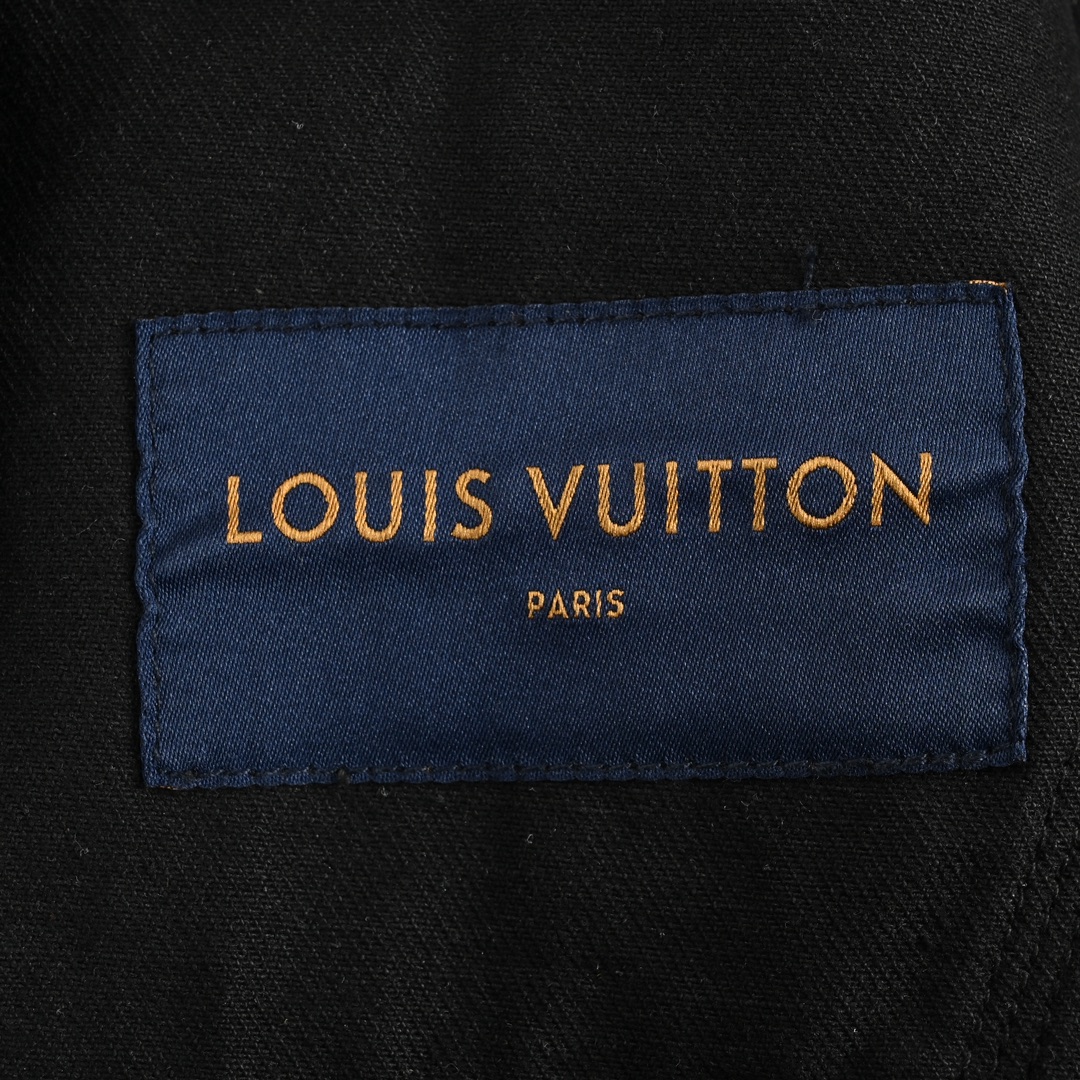 Louis Vuitton/路易威登 23Fw 暗纹老花压花拉链牛仔外套