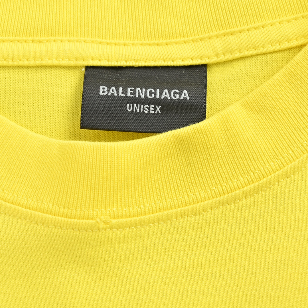 Balenciaga/巴黎世家 24ss 火焰字母印花短袖