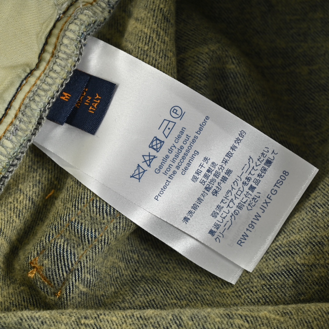 Louis Vuitton /路易威登 23Fw 刺绣补丁牛仔裤
