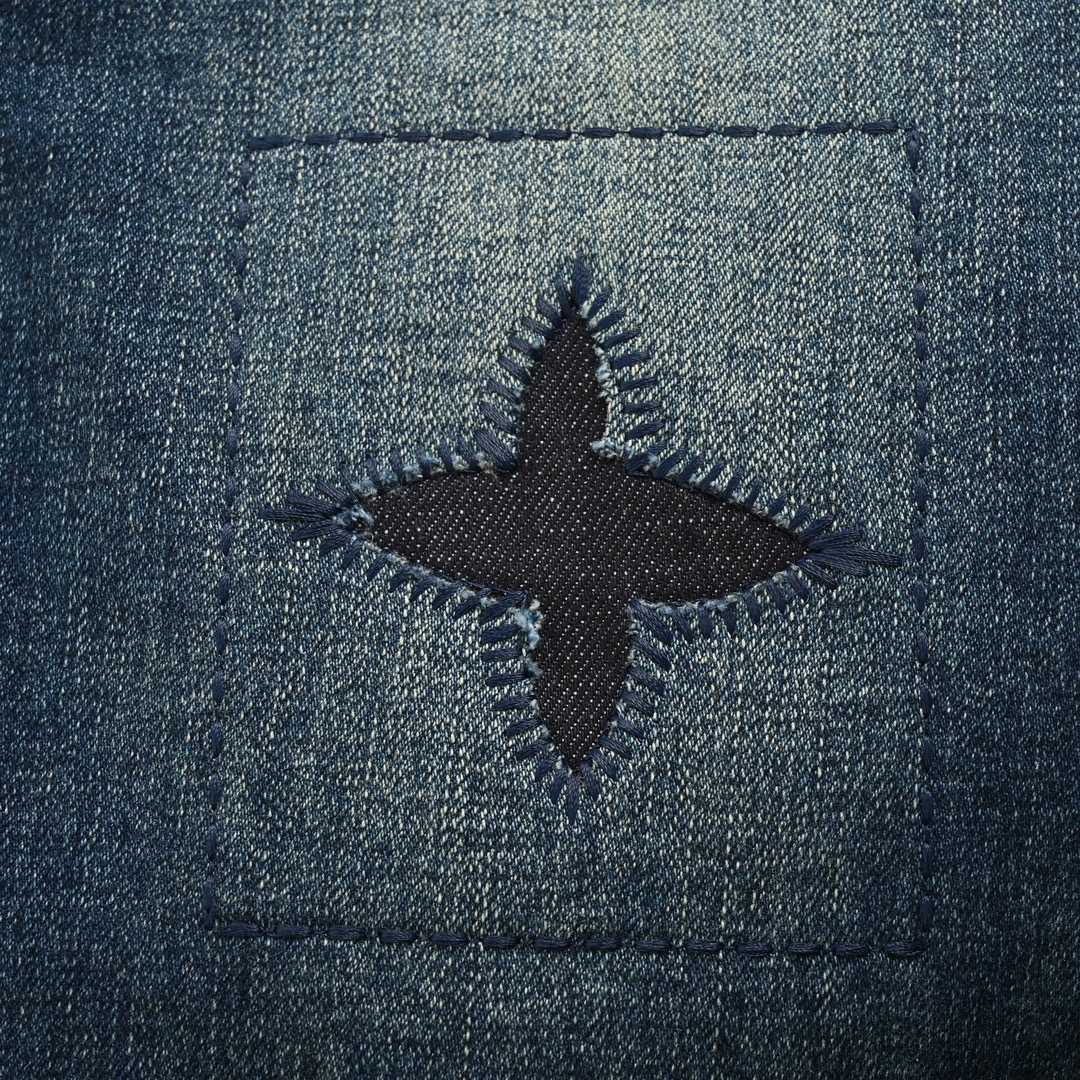 Louis Vuitton /路易威登 23Fw 刺绣补丁牛仔裤