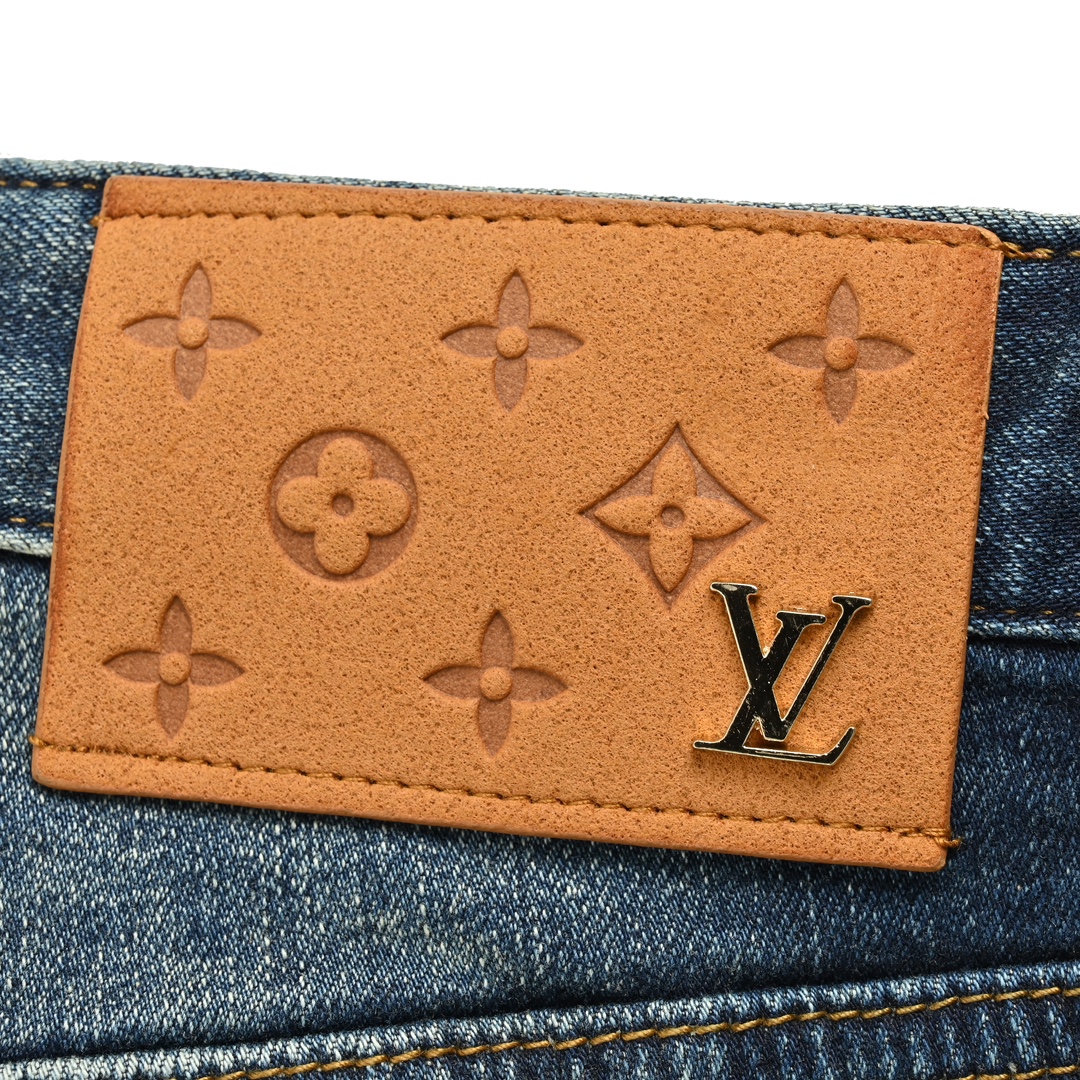 Louis Vuitton /路易威登 23Fw 刺绣补丁牛仔裤