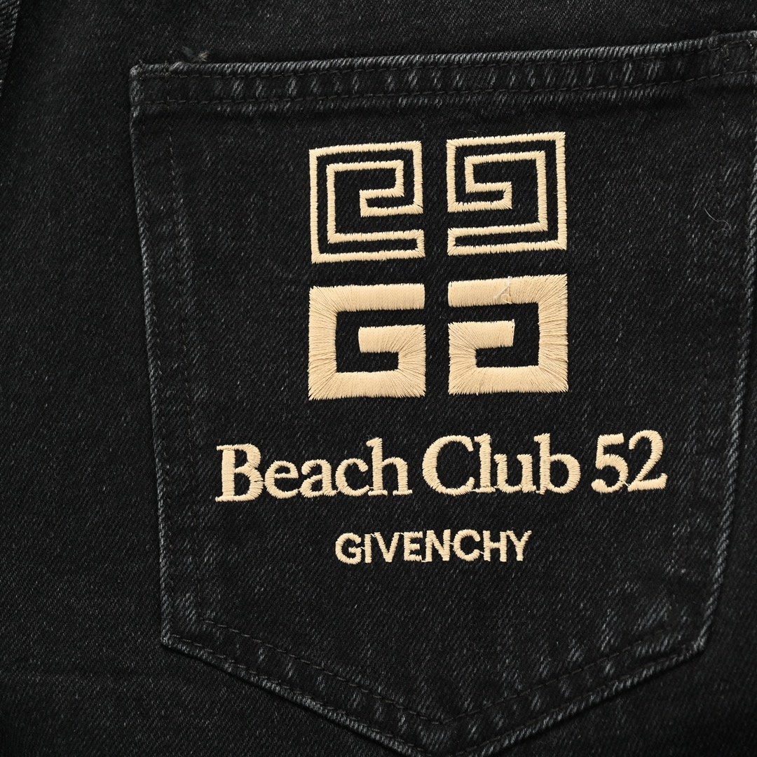 GIVENCHY/纪梵希 23Fw 口袋4G刺绣牛仔裤