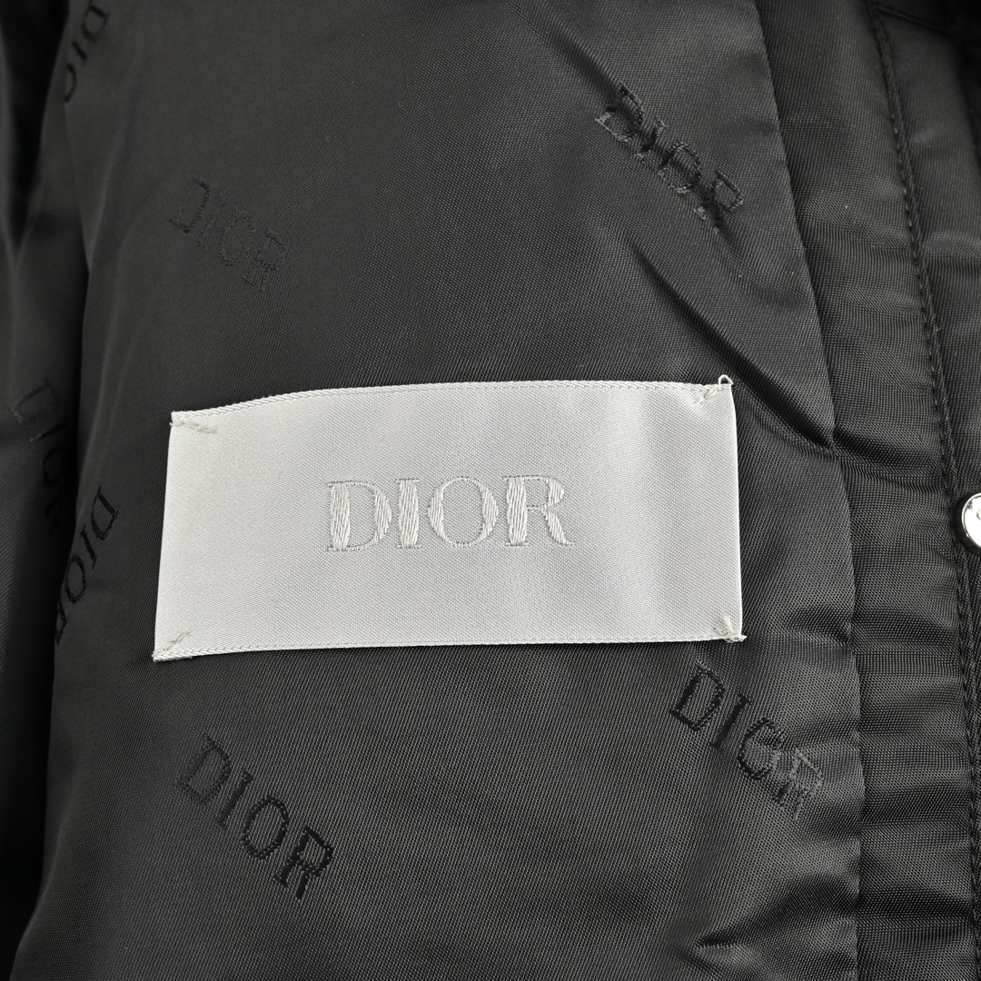 Dior/迪奥 23Fw 后背刺绣字母飞行夹克 Di*r 2022 FW 秋冬新款 刺绣立领长袖夹克