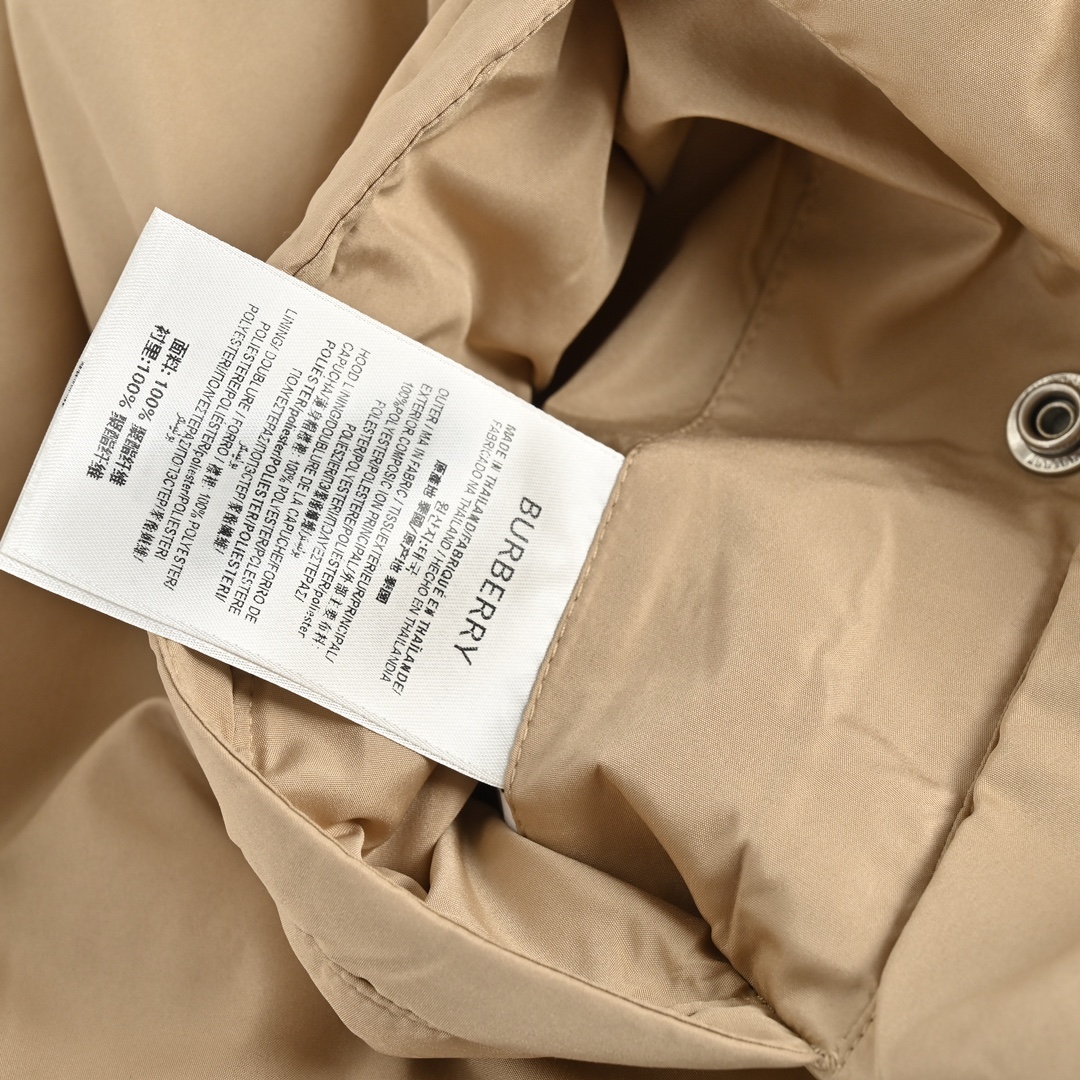 Burberry/巴宝莉 23Fw 格纹双面穿连帽棉服 Bur*erry 2023 FW 秋冬新款