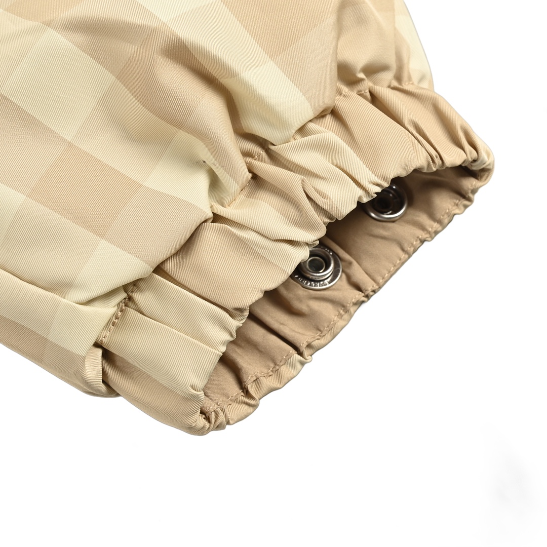 Burberry/巴宝莉 23Fw 格纹双面穿连帽棉服 Bur*erry 2023 FW 秋冬新款