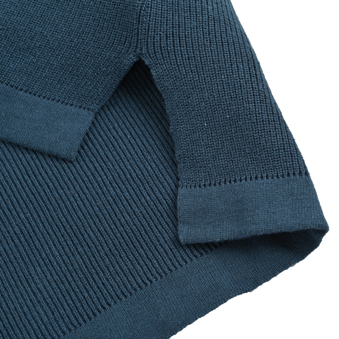 Gucci/古驰 24ss 口袋刺绣针织Polo短袖