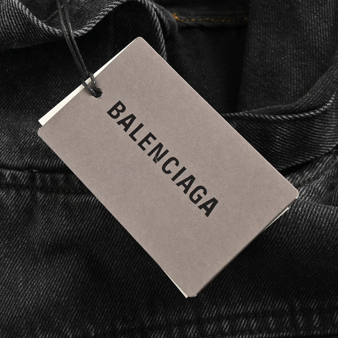 Balenciaga/巴黎世家 23Fw 水洗连帽牛仔外套