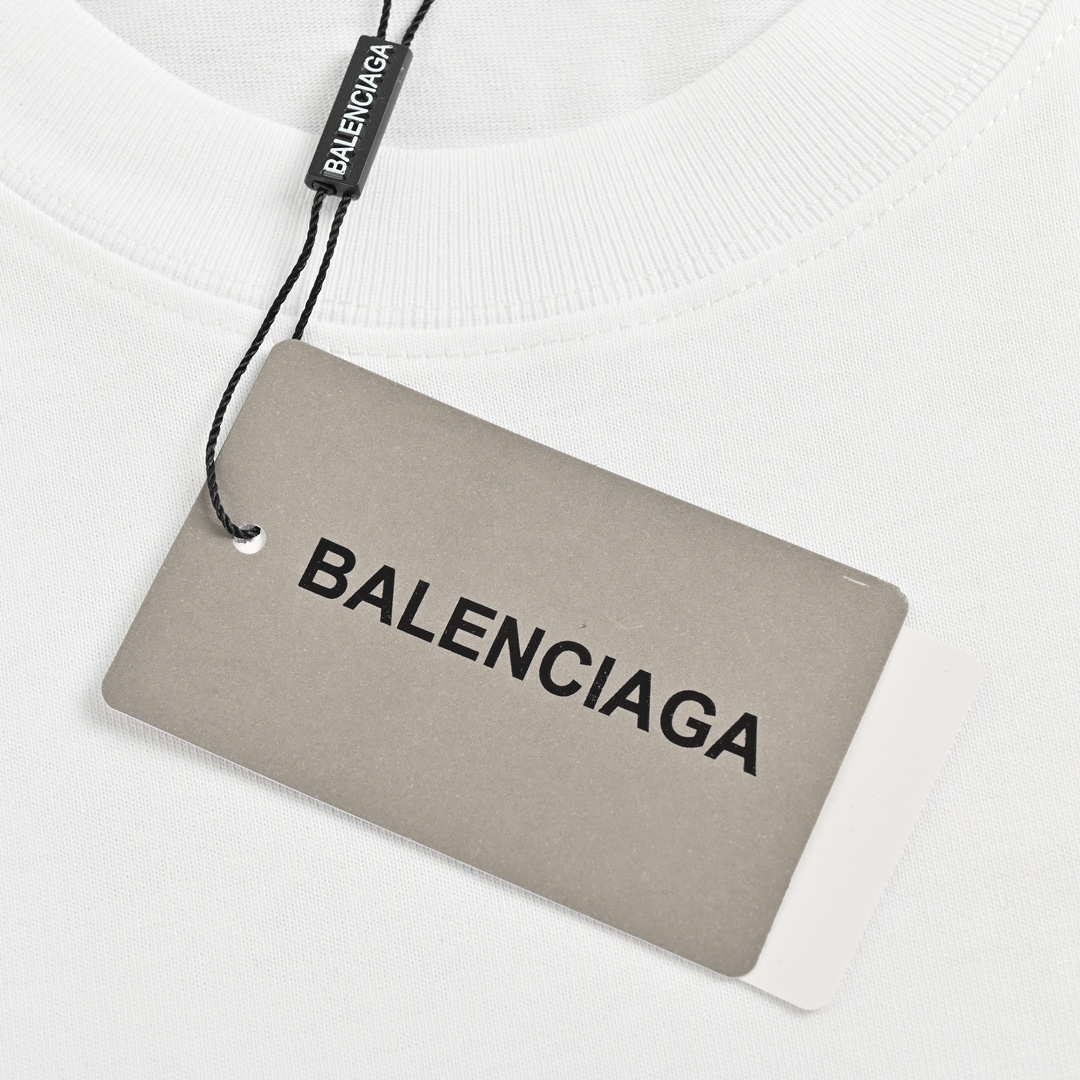 140 Balenciaga /巴黎世家 24ss 斑驳双B印花短袖 纯棉柔软面料