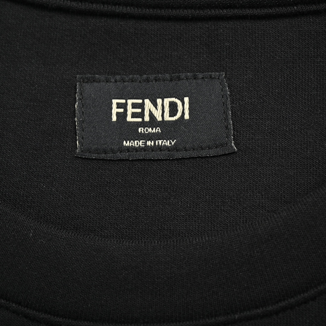 160 Fendi/芬迪 24ss 渐变FF徽标短袖 定制高支高密双面潮牌面料280克