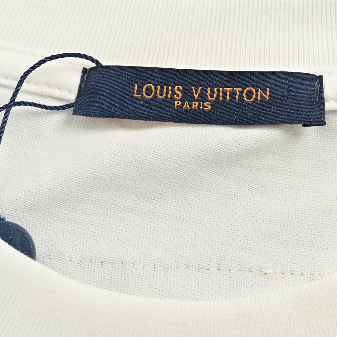 Louis Vuitton/路易威登 24ss 口袋缤纷老花刺绣短袖