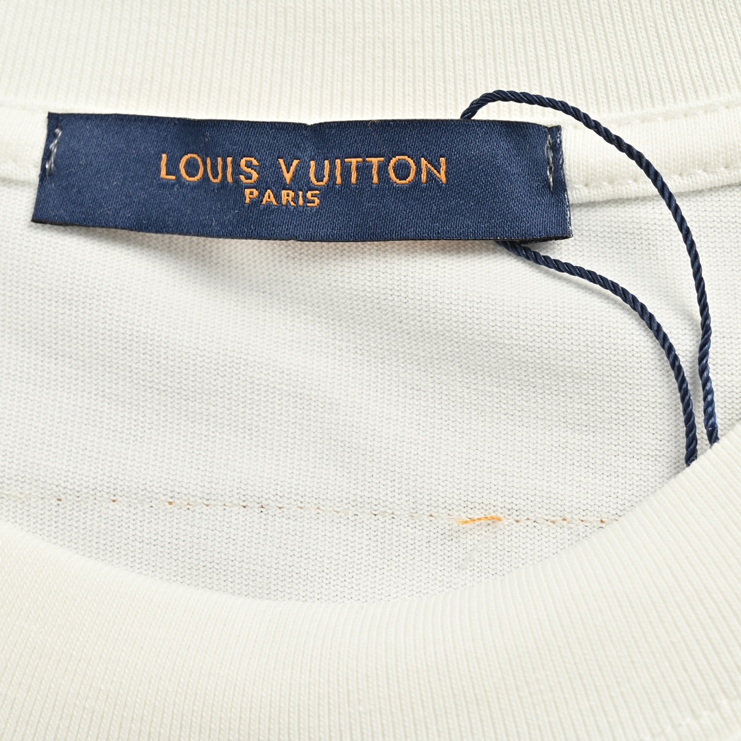 140 Louis Vuitton/路易威登 24ss 涂鸦字母logo印花短袖