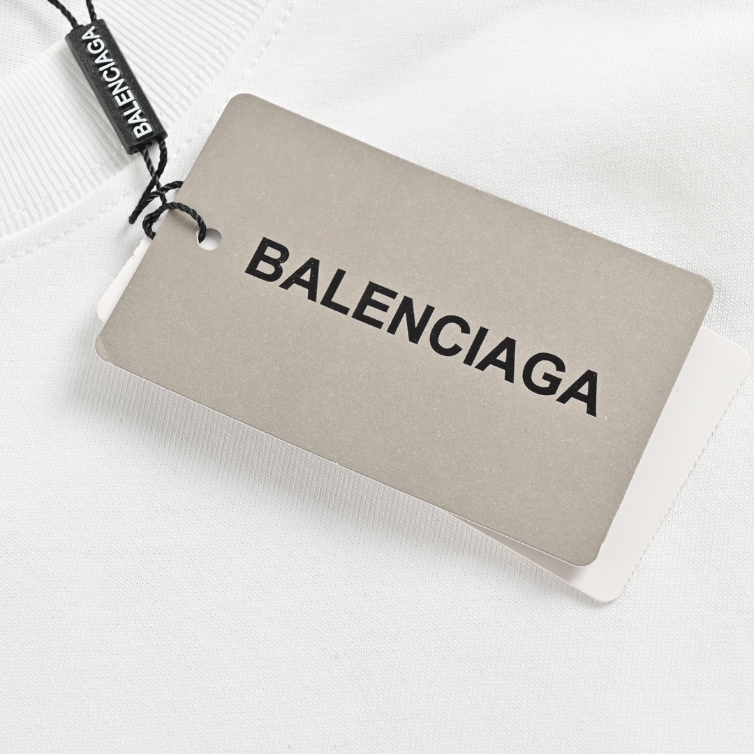 Balenciaga/巴黎世家 24ss 双B涂鸦字母印花短袖