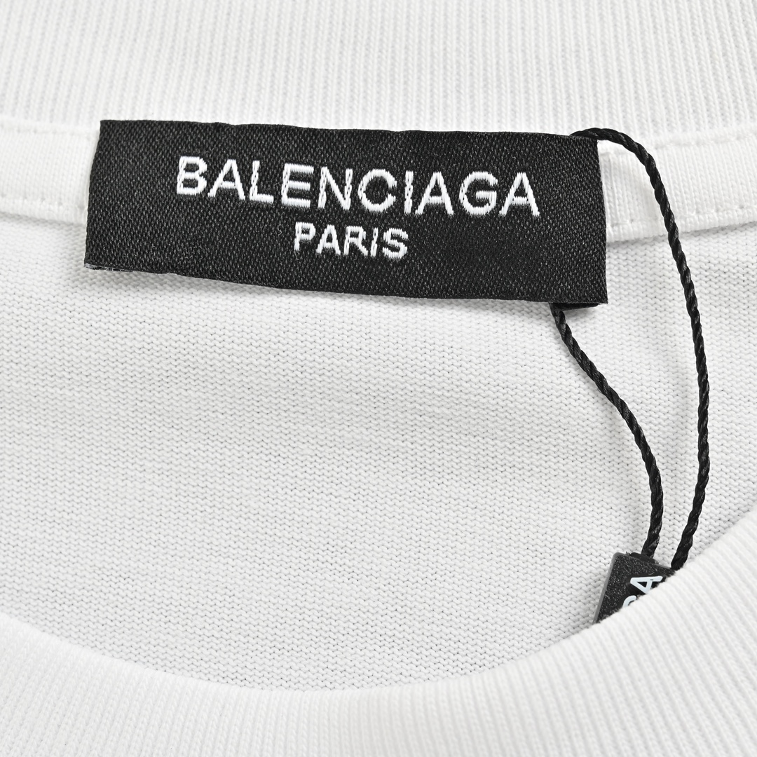 Balenciaga/巴黎世家 24ss 双B涂鸦字母印花短袖