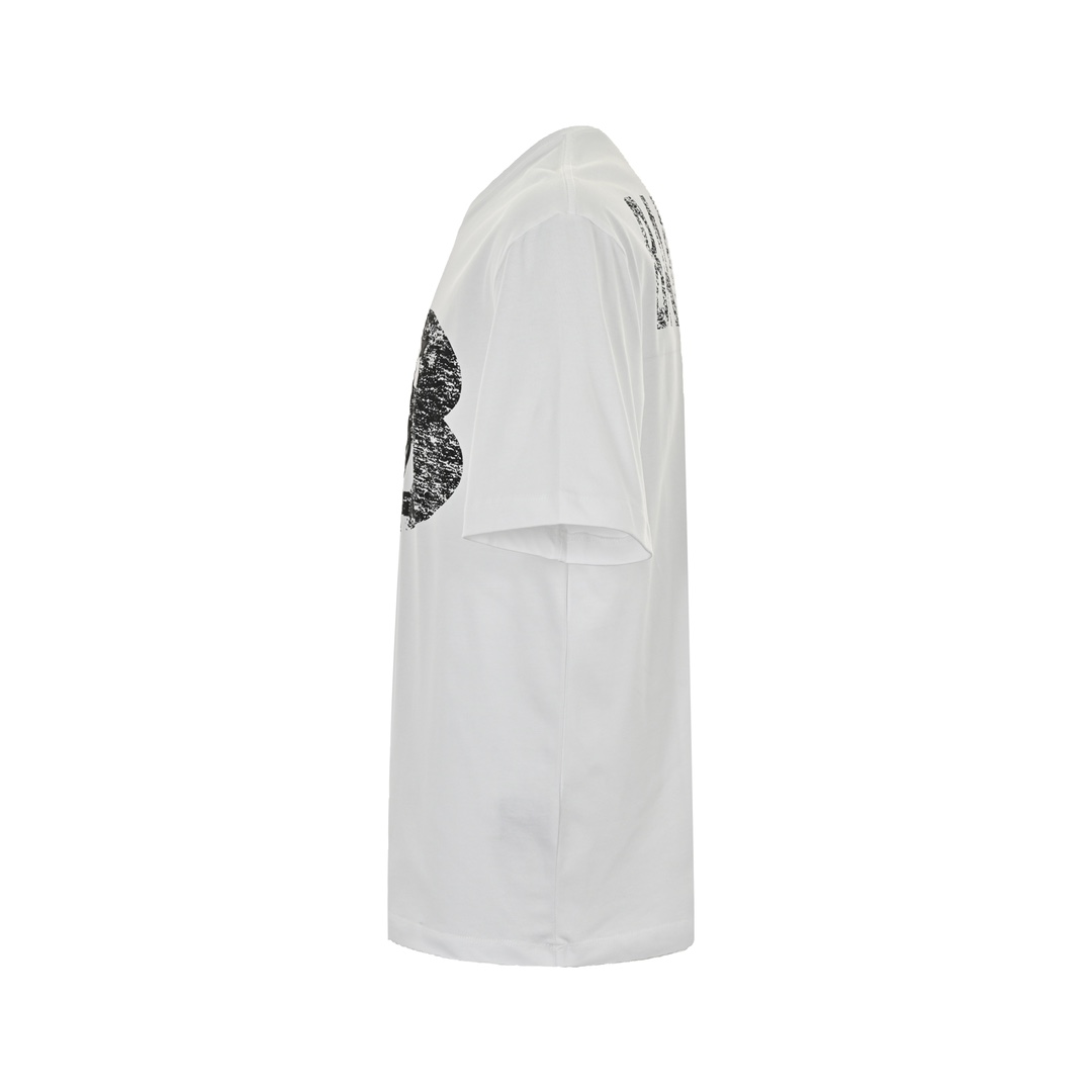Balenciaga/巴黎世家 24ss 斑驳做旧字母印花短袖