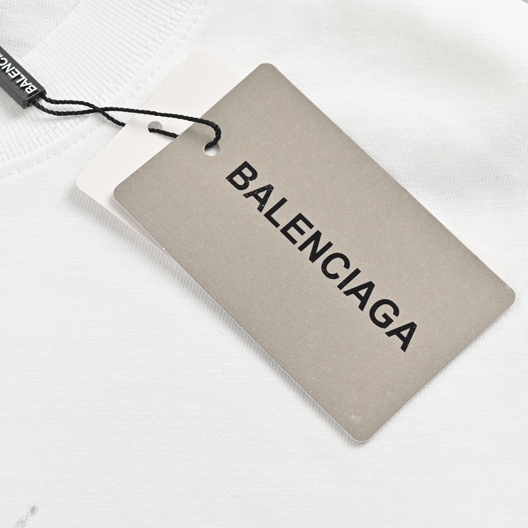 140 Balenciaga/巴黎世家 24ss 梵文字母印花短袖 标准的印花技术