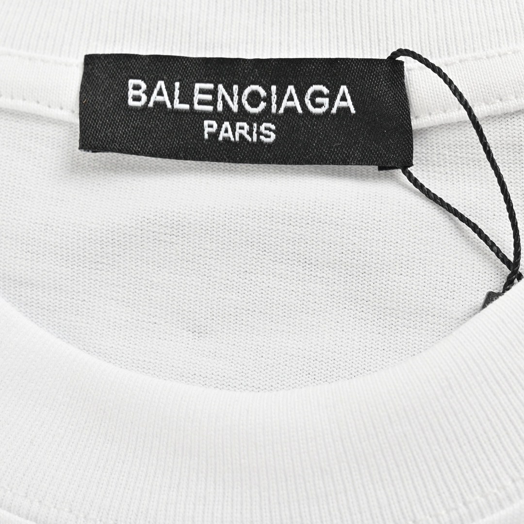 140 Balenciaga/巴黎世家 24ss 梵文字母印花短袖 标准的印花技术