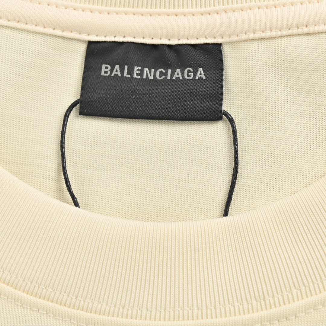 140 Gucci & Balenciaga 联名双G字母logo印花短袖