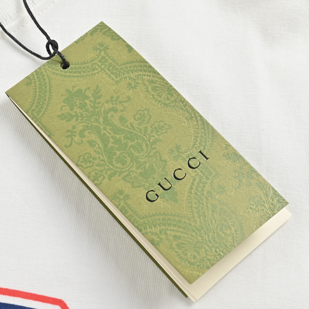 Gucci/古驰 24ss 火焰字母logo印花短袖