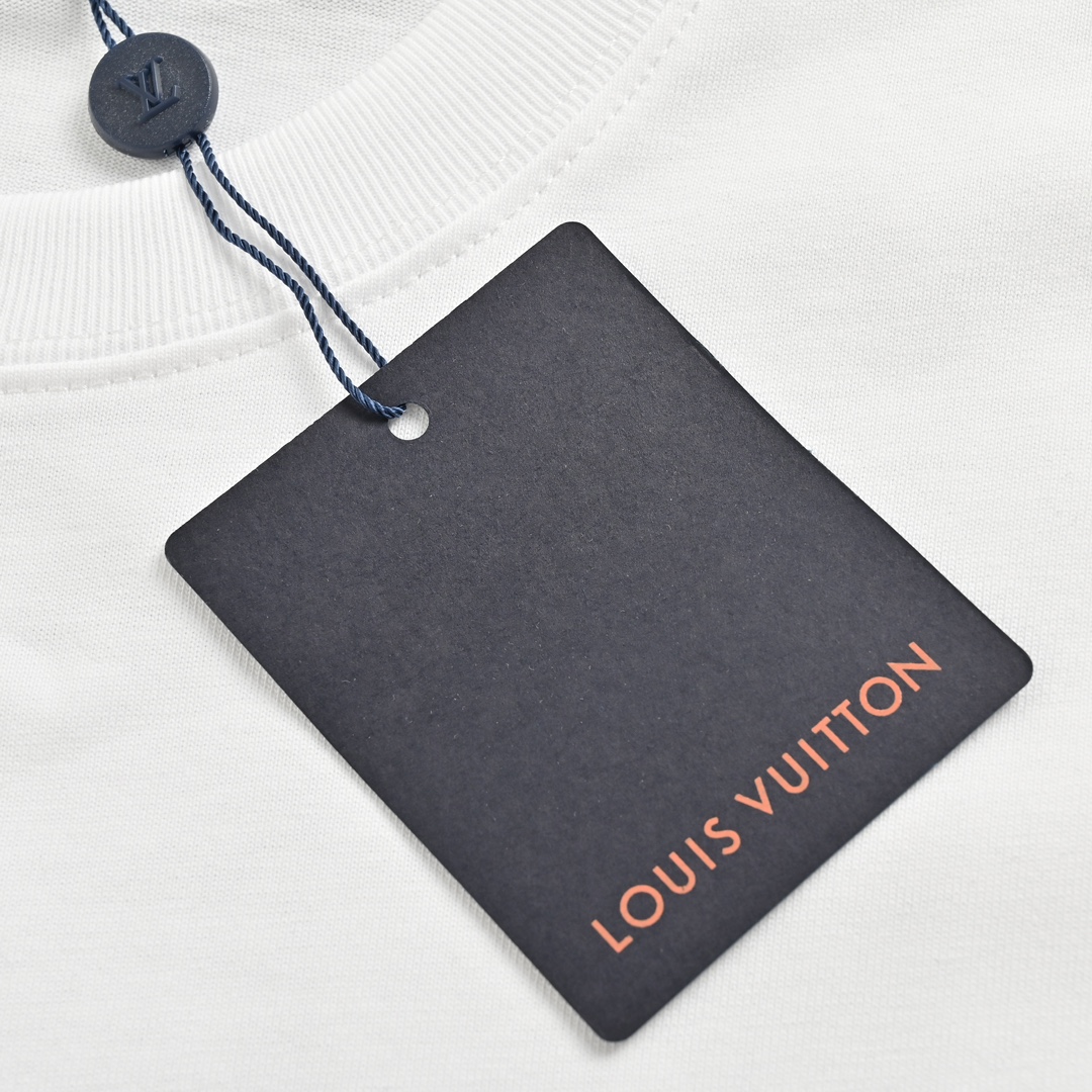 Louis Vuitton/路易威登 24ss 刺绣字母印花短袖黑色 白色