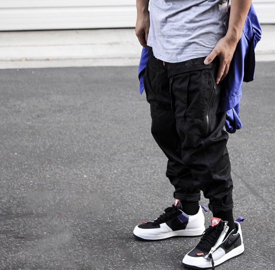 NikeLabACGCargo20ss multi-pocket heavy duty zipper function work pants upper bo
