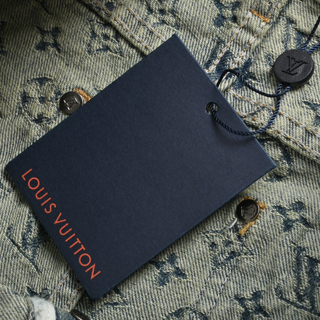Louis Vuitton/路易威登 满印提花直筒牛仔裤