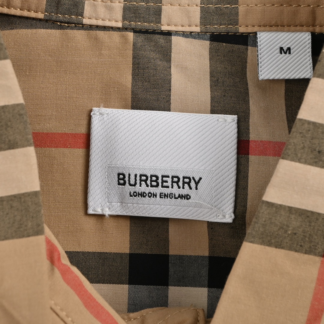 Burberry/巴宝莉 经典元素口袋条纹长袖衬衫