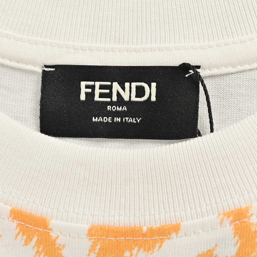 140 Fendi/芬迪 24ss FF渐变印花短袖最新系列图案logo短袖T恤必须人手一件的节奏