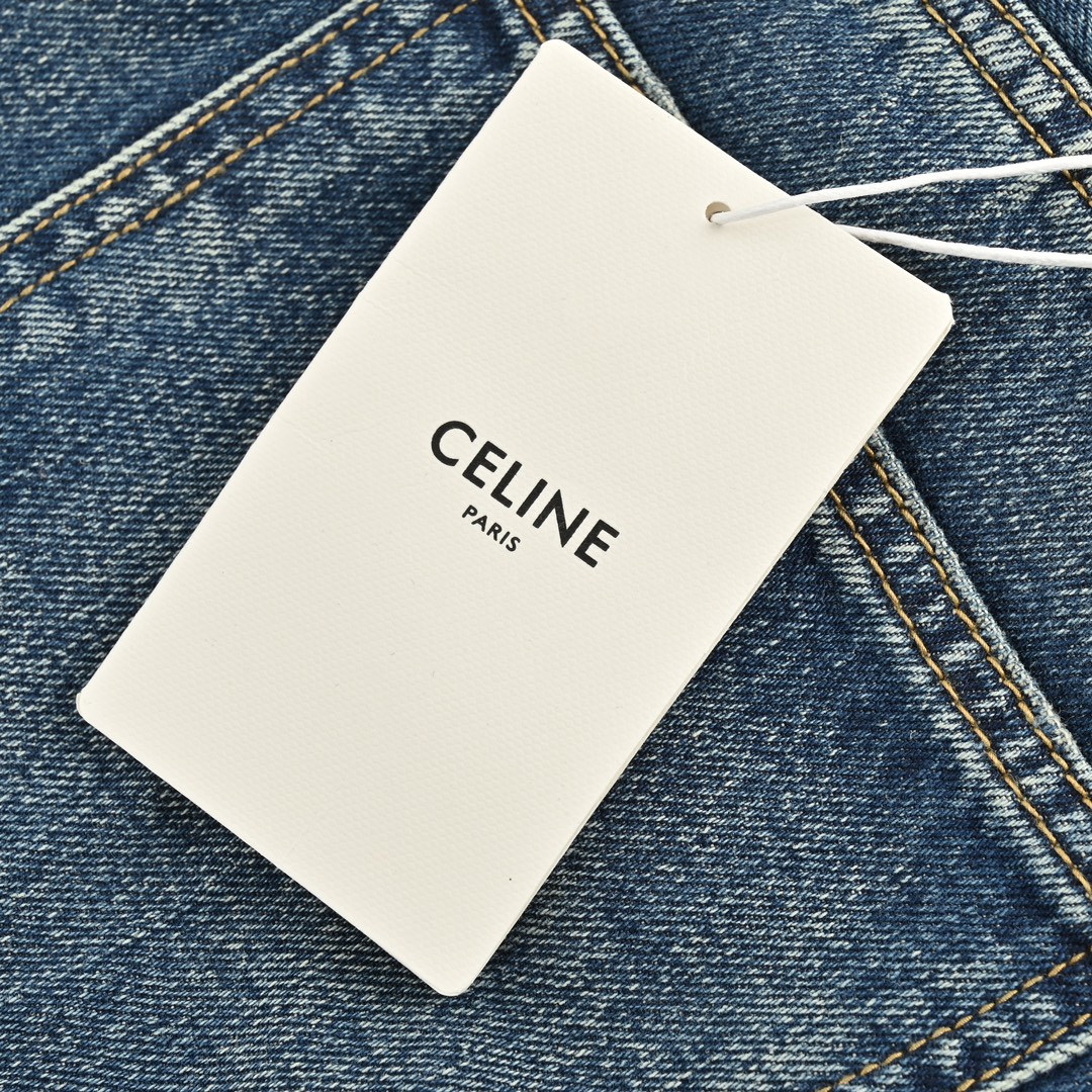 Celine /赛琳 新款刀割牛仔长裤