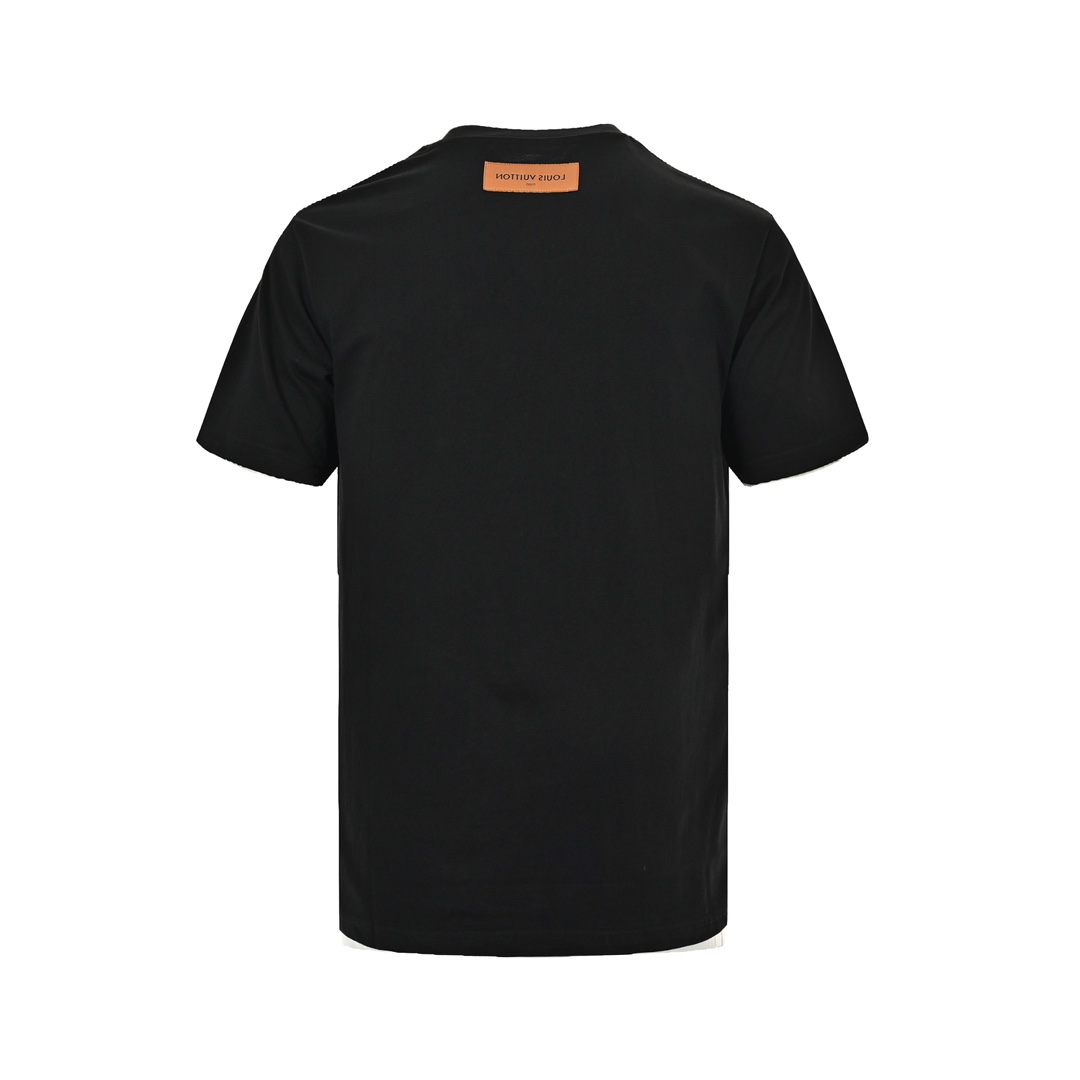 Louis Vuitton/路易威登 24ss 老花皮标假口袋短袖