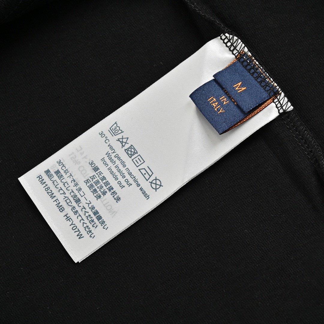 Louis Vuitton/路易威登 24ss 老花皮标假口袋短袖