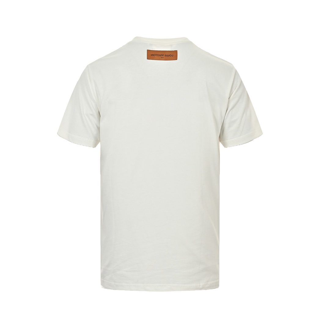 Louis Vuitton/路易威登 24ss 老花皮标假口袋短袖