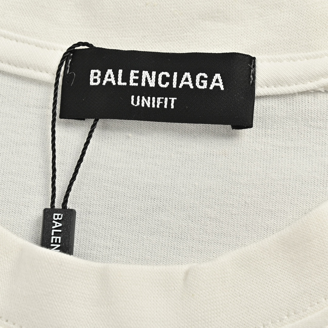 Balenciaga/巴黎世家 24ss 日落铁塔椰树印花短袖