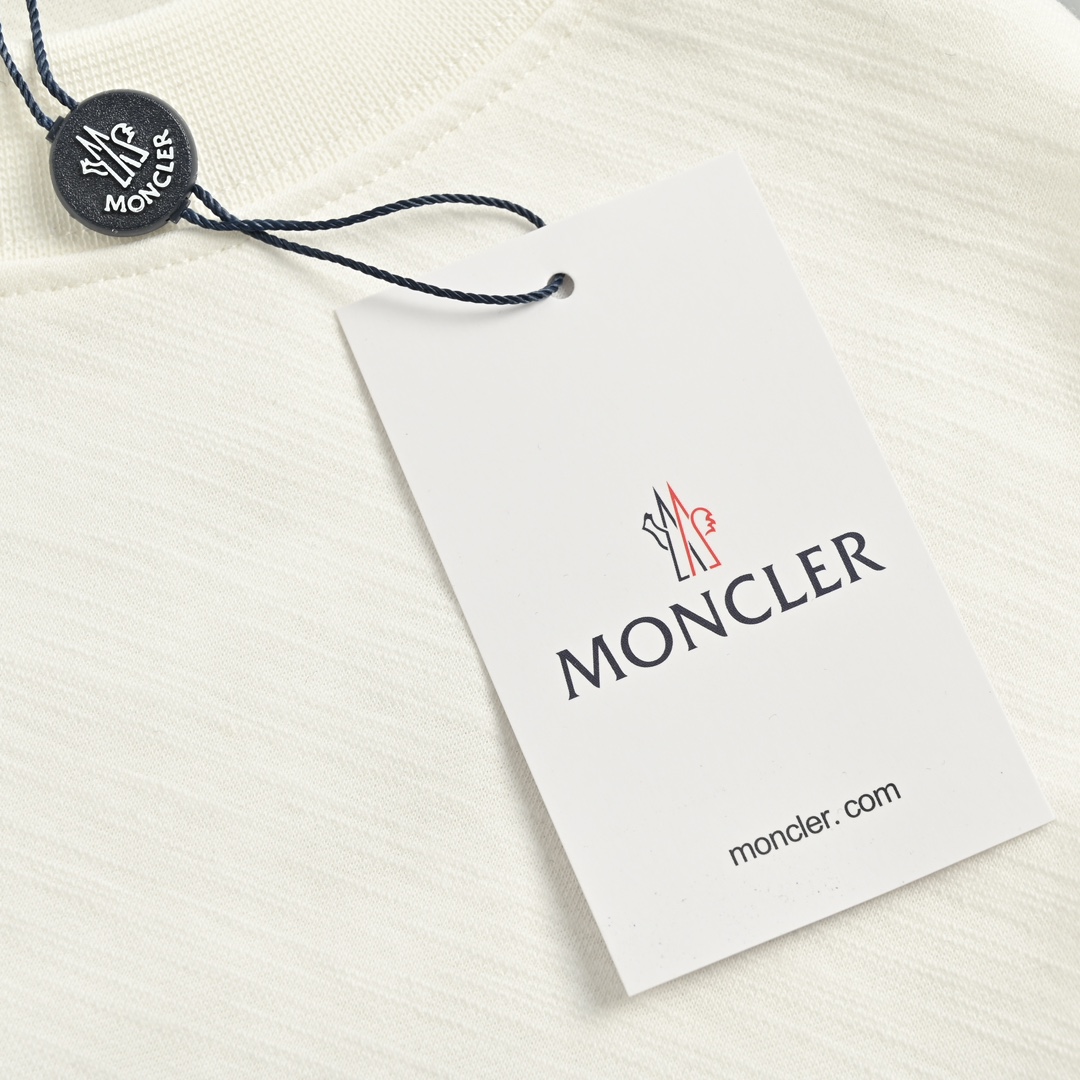 140 Moncler/蒙口 24ss 基础字母logo印花短袖 采用32S双纱平纹 配32S双纱1×1螺纹