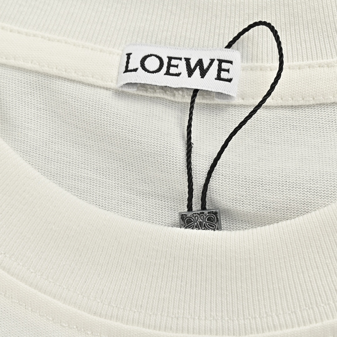 Loewe/罗意威 24ss 印花logo短袖 纯棉双纱面料