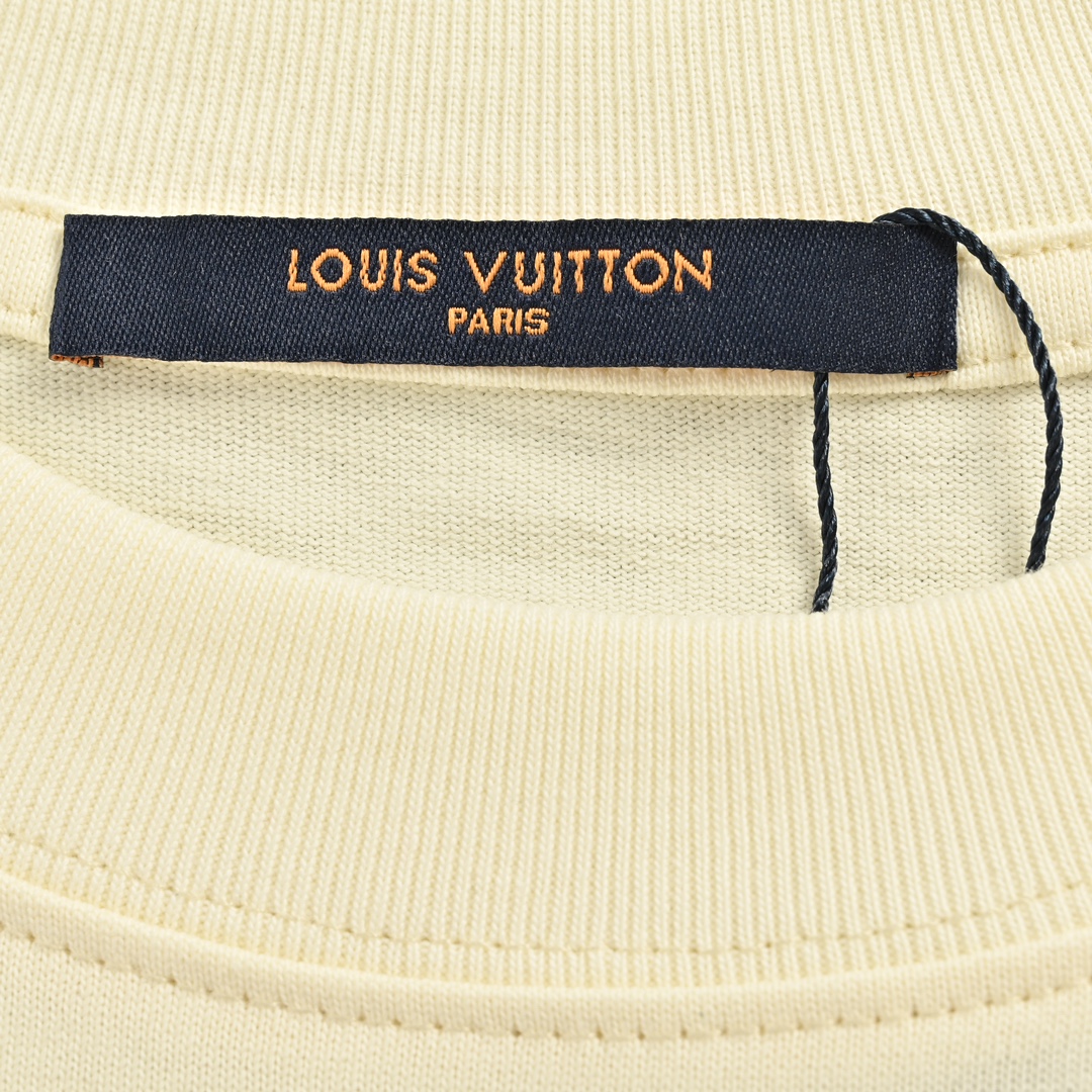 Louis Vuitton/路易威登 23ss 扇形半老花刺绣短袖