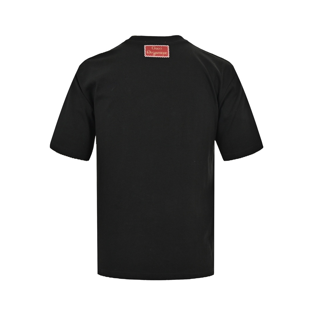 Gucci/古驰 22ss 双G金标刺绣短袖