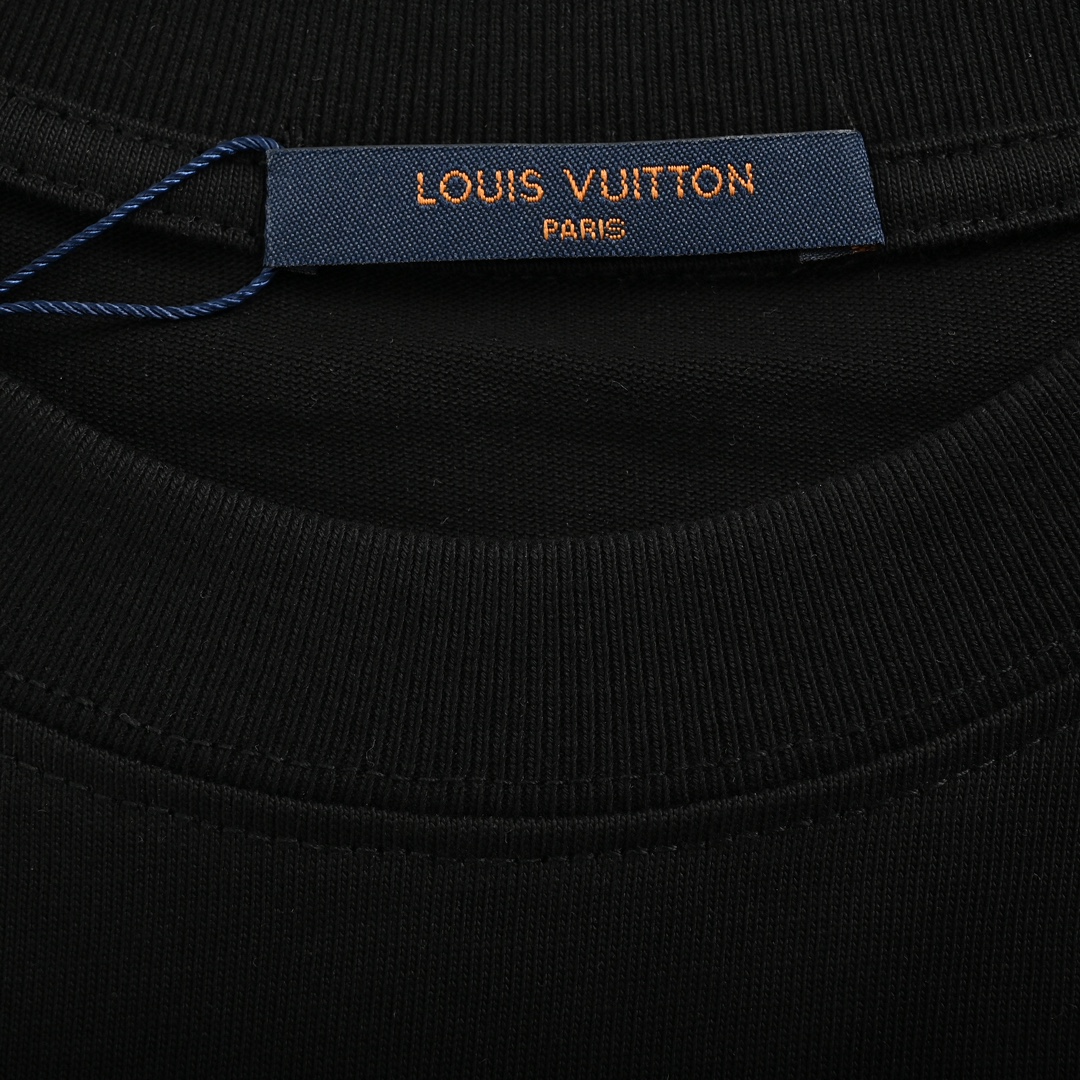 Louis Vuitton/LV路易威登24ss 涂鸦logo发泡印花短袖