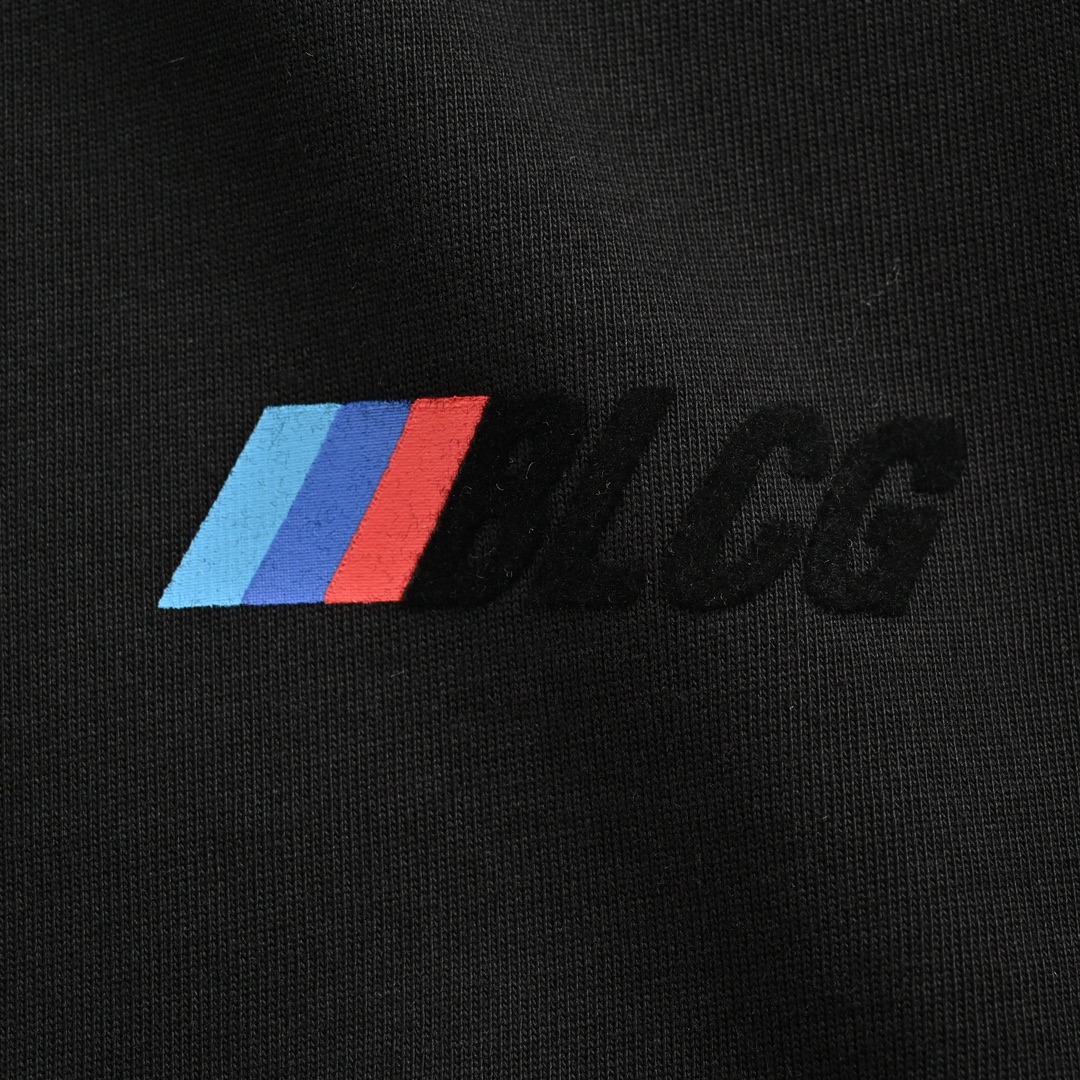 Balenciaga & BMW 联名款logo印花短袖 面料采用260克重精梳棉