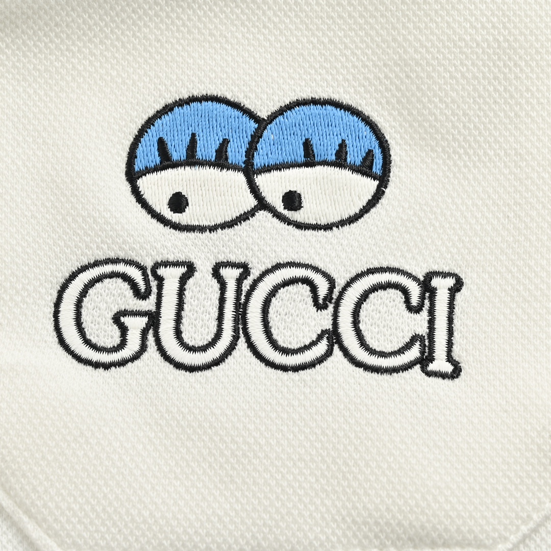 Gucci/古驰 24ss get lt 胶囊系列刺绣Polo短袖
