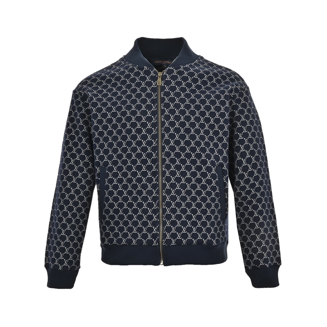 Louis Vuitton/路易威登 提花满印logo毛圈布针外套