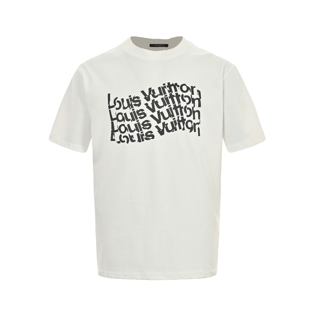 Louis Vuitton Repliki
 Odzież T-Shirt Drukowanie Bawełna czesana Krótki rękaw
