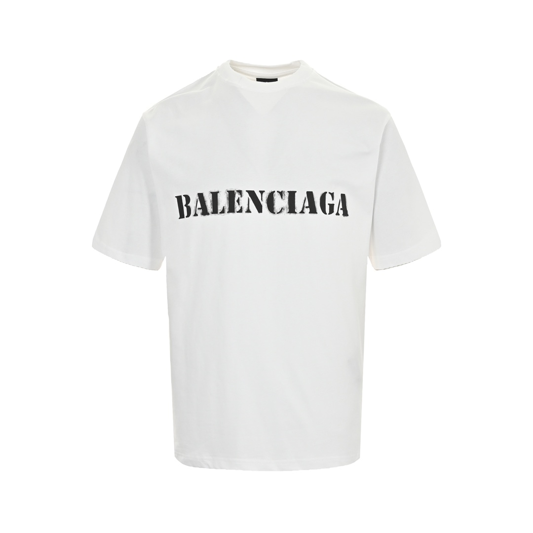 Idealna jakość
 Balenciaga Odzież T-Shirt Najlepszy podróbka
 Biały Drukowanie Unisex Bawełna Krótki rękaw