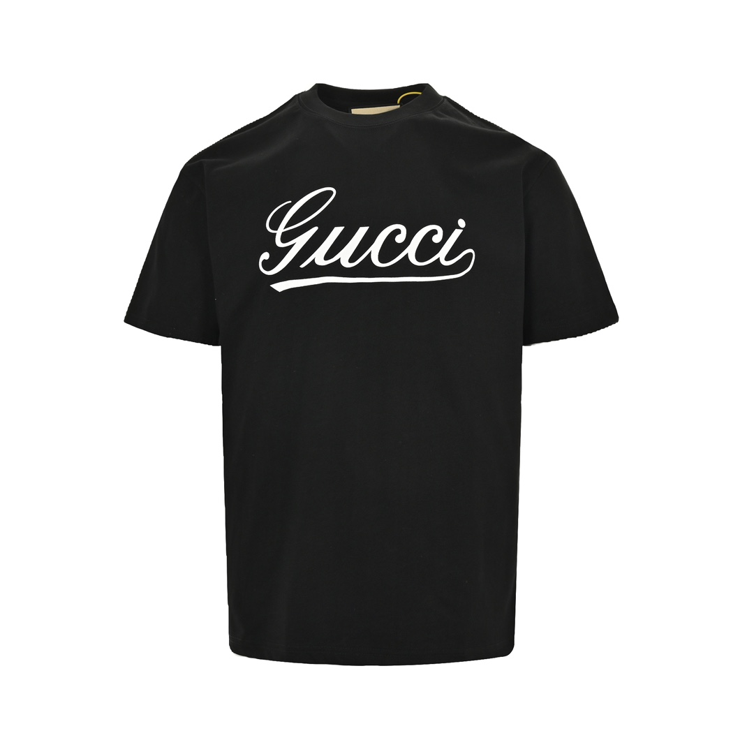 Gucci/古驰 24ss 不规则字母印花短袖 不规则字体印花图标