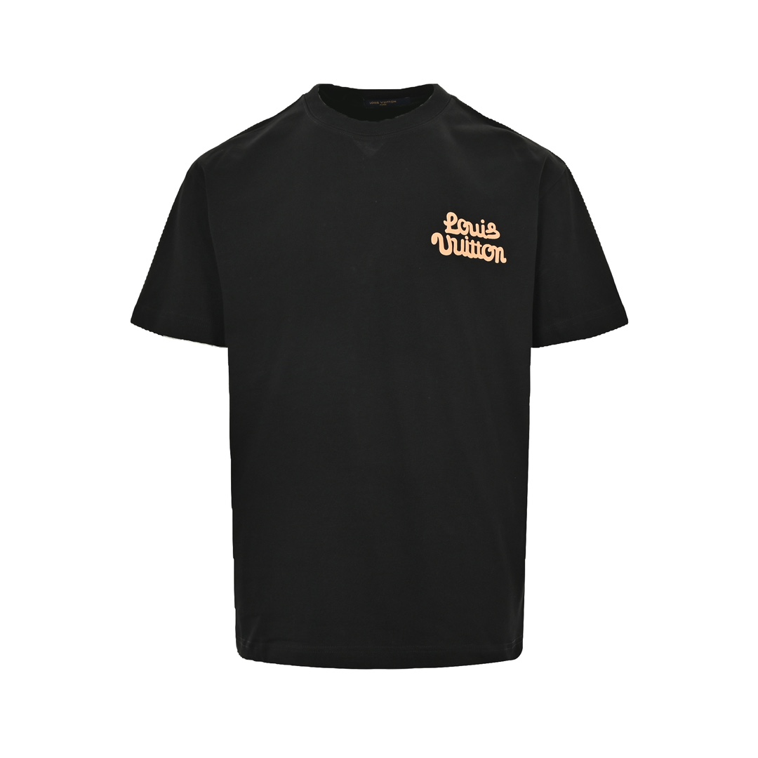 Louis Vuitton Odzież T-Shirt Drukowanie Unisex Bawełna czesana Krótki rękaw